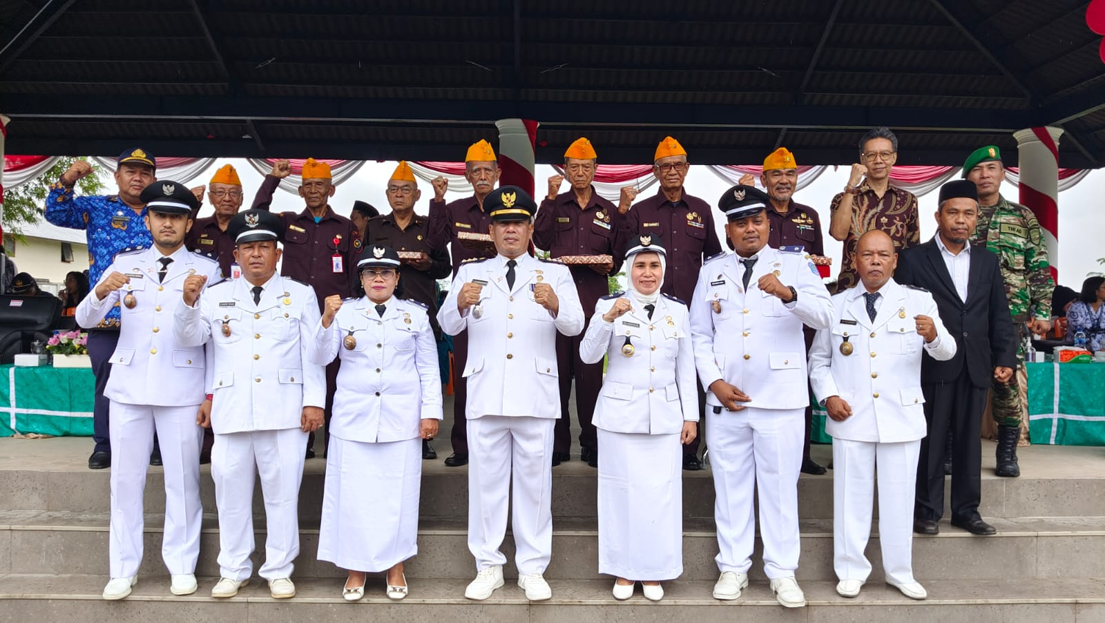 Upacara Peringatan Hari Kemerdekaan Republik Indonesia, di Yayasan Perguruan Nasional Brigjend Katamso, Jl. TB. Simatupang, Kel. Sunggal , Kec. Medan Sunggal (17/08)
